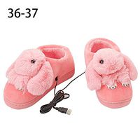 SHZONS Electric Foot Warmer,USB Heating Shoes Velvet Electric Heating Warming Slippers Heated Slippers Warming Foot Massager