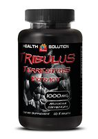 Natural Testosterone Booster for Men - Muscle Strength - TRIBULUS TERRESTRIS Extract 1000mg - Tribulus Formula - 1 Bottle 60 Tablets