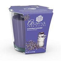 Aroma From Nature Luxurious Lavender 4 oz AireCare Scented Candle - 1 Pack - Aromatherapy Candles - Home Fragrance - Apothecary Glass With Single Wick