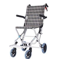 NADAENF Wheelchair Folding Portable Travel Ultra Small Elderly Disabled Hand Push Scooter Wheelchairs Lightweight Transport