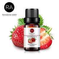 RAINBOW ABBY Strawberry Essential Oil, 100% Pure Organic Natural Aromatherapy Strawberry Oil for Diffuser (10ml)