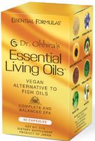Dr. Ohhira's Essential Living Oils - 60 Capsules - The Vegan Alternative to Fish Oil Supplements