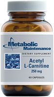 Metabolic Maintenance Acetyl L-Carnitine - 250 Milligrams, Antioxidant, Cognitive + Memory Support (60 Capsules)