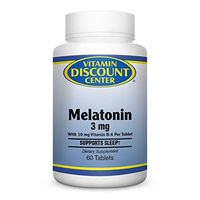 Vitamin Discount Center Melatonin 3 mg with Vitamin B6, 60 Tablets
