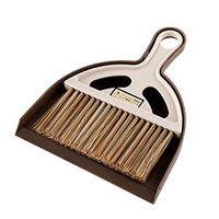 LIOOBO Mini Hand Broom Dustpan Set Desktop Computers Keyboard Cleaning Brush for Home Office (White)