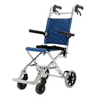 Wheelchairs Wheelchair Old Man Scooter Folding Wheelchair Aircraft Wheelchair Shopping cart Can Bear 100 kg (Color : Blue, Size : 954893cm)