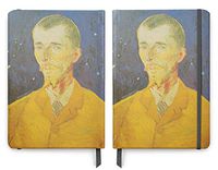 Van Gogh Art - PU (Vegan) Leather A5 Notebook - Lined Pages - Self Portrait