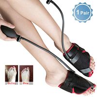 Big Toe Straightener Inflatable Bunion Corrector Adjustable Pneumatic Orthopedic Support Hallux Valgus Pain Relief for Night Hammer Toe Treat and Prevent, Bunion Surgery Recover,Black