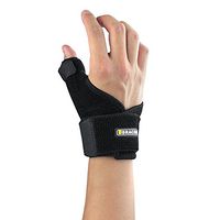 Bracoo Thumb Splint Support Brace, Spica, CMC Splint for Arthritis, De Quervain's, Carpal Tunnel Pain Relief, Reversible, Black, TP30