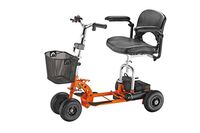 SupaScoota Hemi - Orange Standard Model Lightweight Travel Mobility Take Apart Scooter