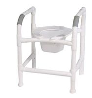 MJM International 180-10QT-F Commode Chair, 3-in-1 Fixed Height