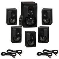 Acoustic Audio AA5301 Bluetooth Powered 5.1 Speaker System Home Theater and 4 Extension Cables