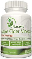 Naravis Apple Cider Vinegar Capsules - 1500 mg - 120 Veggie Capsules - ACV Pills - Natural Appetite Suppressant - Metabolism Booster - Extra Strength Detox, Digestion, Cleanser - Non-GMO
