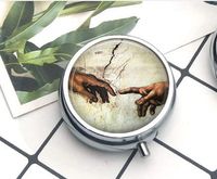 Compact 3 Compartment Medicine Case, Pill Box for Pocket or PursePill Box Decorative Pill Case with Gift Box Adam Fingers Italian