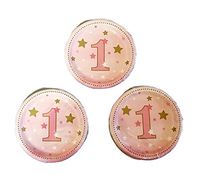 Twinkle Twinkle Little Star Pink Party Bundle 7" Plates 1st Birthday (24)