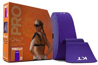 KT Tape PRO Synthetic Elastic Kinesiology Therapeutic Tape, Jumbo 150 Precut 10 Inch Strips, Purple