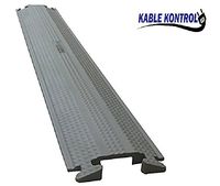 Kable Kontrol Medium-Duty Rubber Drop Over Cord Covers - (One Channel 60" Long, Gray)