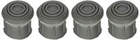 DMI Rubber Walker and Cane Replacement Tips for Stability, 1 Inch, Gray, 4 Count