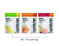 SKRATCH LABS Sport Hydration Drink Mix, Variety Pack - Lemon Lime, Oranges, Fruit Punch (60 Servings, 20 Each Flavor) - Natural, Electrolyte Powder Developed for Athletes and Sports Performance