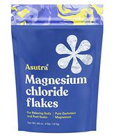 ASUTRA Magnesium Chloride Bath Flakes, 4 lbs | for Foot & Body Soaks| Relieve Muscle Cramps | Fight Joint Pain | Stress, Anxiety, Headache Relief | Pure Zechstein | Absorbs Faster Than Epsom Salts