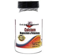 Calcium 500mg Magnesium 500mg and Potassium 99mg * 100 Caps 100% Natural - by EarhNaturalSupplements