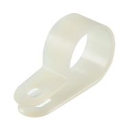 uxcell Nylon R-Type Clamp Organizer Cord Clips for Wire Management Fit Cable Dia 18mm 10Pcs