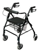 Lumex Walkabout Lite Rollator, Black, RJ4300K