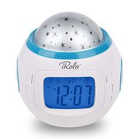Starry Sky Night Light Projection Music Digital Alarm Clock Thermometer Calendar