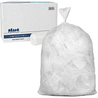 Plasticplace 55-60 gallon Trash Bags │ 12 Microns │ Clear High Density Garbage Can Liners │ 36” x 60” (200Count)