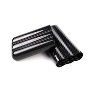 hors Carbon Fiber Travel Cigar Caddy Case Humidors Holder Storage Box 098 (3M)