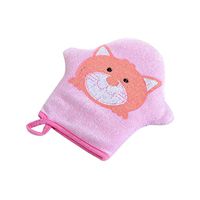 Per Baby Bath Glove Foam Sponge Shower Brush Animal Modeling Rub Towel Ball for Baby Children Scrub&Wash (Pink)