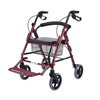 Rolling Walkers Walker Shopping Cart - Elder people walker/Folding portable walke Walking walker Stroke hemiplegia rehabilitation equipment walker Multifunctional crutches elderly walker - 6192