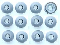 12 Pcs Large Original OEM Motorola Replacement Earbuds Tips Ear Gels Bud Cushions for S9 S9hd S10 S10hd Bluetooth Stereo Headset (12 gray large)