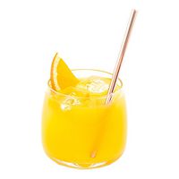 5-inch Reusable Stainless Steel Drink Straws: Perfect for Restaurants, Bars, and Cafes - Copper Plated Cocktail Straw - Short, Safe Rounded Design Suitable for Child Use - 2-CT - Restaurantware