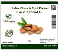 Sweet Almond Oil - 100% Pure and Cold Pressed, Extra Virgin and Moisturizing Oil, 16 Oz
