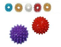 Accupressure Energy Ball Sharp Pointed for Hand/Foot (Set of 2 Pieces) + Sujok Ring 5 pc Massager (Multicolor)