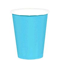Amscan Caribbean Blue Paper Cups, 9 Oz., 20 Ct.