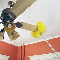 Ceiling Fan Duster Electromagnetic 47" Long Reach -Clean Home