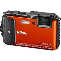 Nikon Coolpix AW130 16.0-Megapixel Waterproof Digital Camera with 5X Optical Zoom NIKKOR ED Wide-Angle Glass Lens, Built-in Wi-Fi, NFC and GPS (Orange)