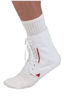 Mueller BI-LATERAL ANKLE BRACE, WHIITE - LG