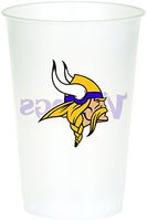 Creative Converting Officially Licensed NFL Printed Plastic Cups, 8-Count, 20-Ounce, Minnesota Vikings - 019518