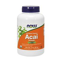 NOW Supplements, Certified Organic Acai Powder, Super Fruit with Phytonutrients, 3-Ounce