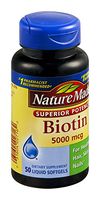 Nature Made Biotin Liquid Softgels - 5000 MCG 50 CT