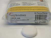 Sonic Scrubbers REPLACEMENT Pads, 30 Pieces, PadMS, Magic Scrubbing Foam Polishing Pads