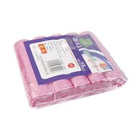 Garbage Bags, Trash Bags, 5 Rolls Household Disposable Trash Pouch Kitchen Storage Garbage Bags Pink