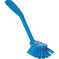 Vikan 42373 Fine Sweep Dish Brush, Polypropylene, Polyester Bristle, 10-1/2", Blue