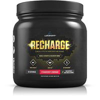 Legion Recharge Post Workout Supplement - All Natural Muscle Builder & Recovery Drink with Creatine Monohydrate. Naturally Sweetened & Flavored, Safe & Healthy. Strawberry Lemonade, 60 Servings.