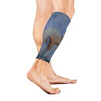 Calf Guard Sleeves Blue Fairytale Unicorn Sports Calves Guards Sleeves for Running, Basketball, Baseball, Football