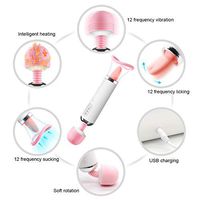 Multi Mode Powerful Tongue Suck & Thrust Nipple Sucker G SPO-tter Sucking Toys for Women Couples USB Rechargeable Waterproof