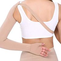 Enshey 30~40 mmHg Post Mastectomy Compression Sleeve Anti Swelling Glove Gauntlet Support Anti Edema Swelling Lymphedema (Left M)